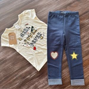 Forever Me Girl Power 4Ever T-shirt & Legging Set